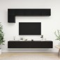 5-tlg. TV-Schrank-Set Schwarz Holzwerkstoff 5-tlg. TV-Schrank-Set Schwarz Holzwerkstoff