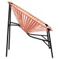 vidaXL Gartenstuhl-Set 3-tlg. Schwarz und Orange Poly Rattan vidaXL Gartenstuhl-Set 3-tlg. Schwarz und Orange Poly Rattan