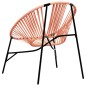 vidaXL Gartenstuhl-Set 3-tlg. Schwarz und Orange Poly Rattan vidaXL Gartenstuhl-Set 3-tlg. Schwarz und Orange Poly Rattan