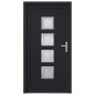 vidaXL Haustür Anthrazit 98x200 cm PVC vidaXL Haustür Anthrazit 98x200 cm PVC