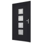 vidaXL Haustür Anthrazit 98x200 cm PVC vidaXL Haustür Anthrazit 98x200 cm PVC