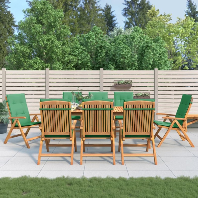 vidaXL Gartenstühle mit Auflagen 8 Stk. Massivholz Teak vidaXL Gartenstühle mit Auflagen 8 Stk. Massivholz Teak