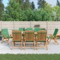 vidaXL Gartenstühle mit Auflagen 8 Stk. Massivholz Teak vidaXL Gartenstühle mit Auflagen 8 Stk. Massivholz Teak