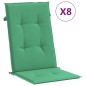 vidaXL Gartenstühle mit Auflagen 8 Stk. Massivholz Teak vidaXL Gartenstühle mit Auflagen 8 Stk. Massivholz Teak