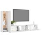 vidaXL 3-tlg. TV-Schrank-Set Weiß Holzwerkstoff vidaXL 3-tlg. TV-Schrank-Set Weiß Holzwerkstoff