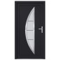 vidaXL Haustür Anthrazit 98x200 cm PVC