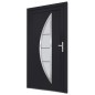 vidaXL Haustür Anthrazit 98x200 cm PVC