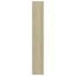 vidaXL Bücherregal 5 Fächer Weiß Sonoma-Eiche 80x30x189 Holzwerkstoff vidaXL Bücherregal 5 Fächer Weiß Sonoma-Eiche 80x30x189 Holzwerkstoff