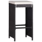 vidaXL 9-teilige Garten-Essgruppe Poly Rattan Schwarz vidaXL 9-teilige Garten-Essgruppe Poly Rattan Schwarz