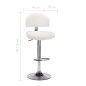 vidaXL Barhocker 2 Stk. Weiß Kunstleder vidaXL Barhocker 2 Stk. Weiß Kunstleder
