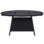 vidaXL 9-tlg. Garten-Essgruppe mit Kissen Poly Rattan Schwarz vidaXL 9-tlg. Garten-Essgruppe mit Kissen Poly Rattan Schwarz