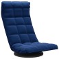 vidaXL Bodenstuhl Drehbar Blau Samt vidaXL Bodenstuhl Drehbar Blau Samt