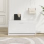 vidaXL Schuhbank Hochglanz-Weiß 80x24x45 cm Holzwerkstoff