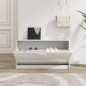 vidaXL Schuhbank Hochglanz-Weiß 80x24x45 cm Holzwerkstoff