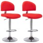 vidaXL Barhocker 2 Stk. Rot Kunstleder vidaXL Barhocker 2 Stk. Rot Kunstleder