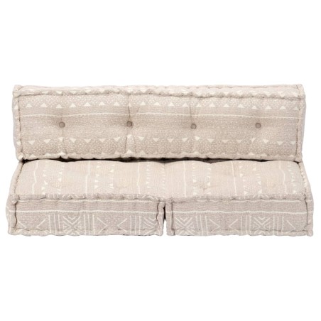 vidaXL Pouf Beige Stoff