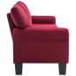 vidaXL 4-Sitzer-Sofa Weinrot Stoff vidaXL 4-Sitzer-Sofa Weinrot Stoff