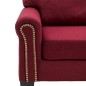 vidaXL 4-Sitzer-Sofa Weinrot Stoff vidaXL 4-Sitzer-Sofa Weinrot Stoff