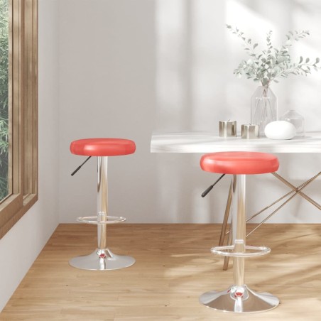 vidaXL Barhocker 2 Stk. Rot Kunstleder 