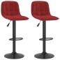 vidaXL Barhocker 2 Stk. Weinrot Samt vidaXL Barhocker 2 Stk. Weinrot Samt
