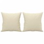 vidaXL 2-Sitzer-Sofa mit Zierkissen Creme 120 cm Kunstleder vidaXL 2-Sitzer-Sofa mit Zierkissen Creme 120 cm Kunstleder