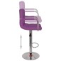 vidaXL Barhocker 2 Stk. Lila Kunstleder vidaXL Barhocker 2 Stk. Lila Kunstleder