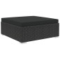 vidaXL 8-tlg. Garten-Lounge-Set mit Auflagen Poly Rattan Schwarz vidaXL 8-tlg. Garten-Lounge-Set mit Auflagen Poly Rattan Schwarz