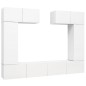 vidaXL 6-tlg. TV-Schrank-Set Weiß Holzwerkstoff vidaXL 6-tlg. TV-Schrank-Set Weiß Holzwerkstoff