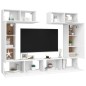 vidaXL 6-tlg. TV-Schrank-Set Weiß Holzwerkstoff vidaXL 6-tlg. TV-Schrank-Set Weiß Holzwerkstoff