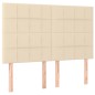 vidaXL Boxspringbett mit Matratze Creme 140x190 cm Stoff vidaXL Boxspringbett mit Matratze Creme 140x190 cm Stoff