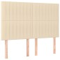 vidaXL Boxspringbett mit Matratze Creme 140x200 cm Stoff vidaXL Boxspringbett mit Matratze Creme 140x200 cm Stoff