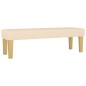 vidaXL Boxspringbett mit Matratze Creme 140x200 cm Stoff vidaXL Boxspringbett mit Matratze Creme 140x200 cm Stoff