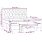 vidaXL Boxspringbett mit Matratze Creme 200x200 cm Stoff vidaXL Boxspringbett mit Matratze Creme 200x200 cm Stoff