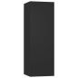 vidaXL 6-tlg. TV-Schrank-Set Schwarz Holzwerkstoff vidaXL 6-tlg. TV-Schrank-Set Schwarz Holzwerkstoff