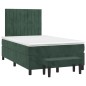 vidaXL Boxspringbett mit Matratze Dunkelgrün 120x200 cm Samt vidaXL Boxspringbett mit Matratze Dunkelgrün 120x200 cm Samt