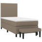 vidaXL Boxspringbett mit Matratze Taupe 80x200 cm Stoff vidaXL Boxspringbett mit Matratze Taupe 80x200 cm Stoff