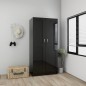 vidaXL Kleiderschrank Hochglanz-Schwarz 82,5x51,5x180 cm Holzwerkstoff vidaXL Kleiderschrank Hochglanz-Schwarz 82,5x51,5x180 cm Holzwerkstoff