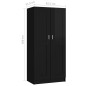 vidaXL Kleiderschrank Hochglanz-Schwarz 82,5x51,5x180 cm Holzwerkstoff vidaXL Kleiderschrank Hochglanz-Schwarz 82,5x51,5x180 cm Holzwerkstoff
