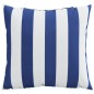 vidaXL Zierkissen 4 Stk. Blau & Weiß Gestreift 60x60 cm Stoff vidaXL Zierkissen 4 Stk. Blau & Weiß Gestreift 60x60 cm Stoff