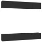 TV-Schränke 4 Stk. Schwarz 100x30x30 cm Holzwerkstoff TV-Schränke 4 Stk. Schwarz 100x30x30 cm Holzwerkstoff