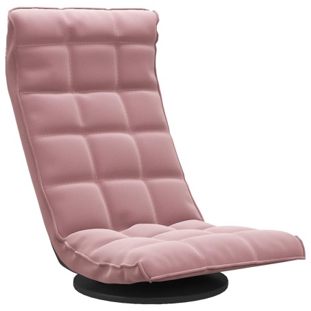 vidaXL Bodenstuhl Drehbar Rosa Samt