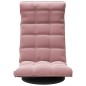 vidaXL Bodenstuhl Drehbar Rosa Samt vidaXL Bodenstuhl Drehbar Rosa Samt