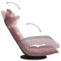 vidaXL Bodenstuhl Drehbar Rosa Samt vidaXL Bodenstuhl Drehbar Rosa Samt