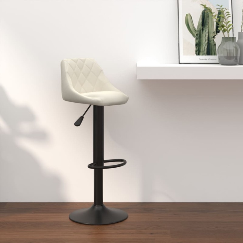 vidaXL Barhocker Creme Samt vidaXL Barhocker Creme Samt
