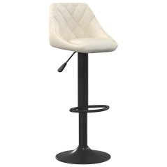 vidaXL Barhocker Creme Samt 
