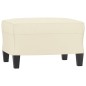 vidaXL Sessel mit Hocker Creme 60 cm Kunstleder vidaXL Sessel mit Hocker Creme 60 cm Kunstleder