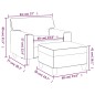 vidaXL Sessel mit Hocker Creme 60 cm Kunstleder vidaXL Sessel mit Hocker Creme 60 cm Kunstleder