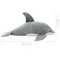 vidaXL Delfin Kuscheltier Plüsch Grau vidaXL Delfin Kuscheltier Plüsch Grau