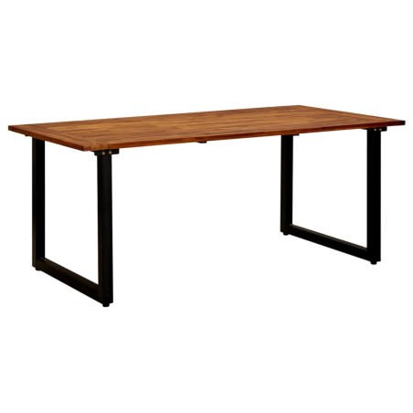 vidaXL Gartentisch mit Beinen in U-Form 180×90×75 cm Massivholz Akazie