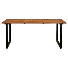 vidaXL Gartentisch mit Beinen in U-Form 180×90×75 cm Massivholz Akazie